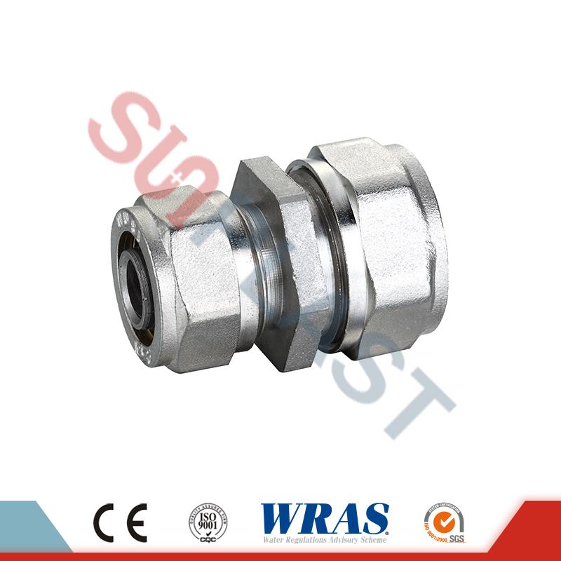 PEX-AL-PEX အလွှာပိုက်အတွက် Coupling Reducing Coupe လျှော့ချသောကြေးဝါ